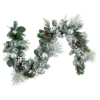 Northlight 6ft Flocked Pine Artificial Christmas Garland In White