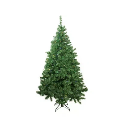 Northlight 6 Ft Pre-lit Led Medium Mixed Classic Pine Artificial Christmas Tree - Multi Lights In Green
