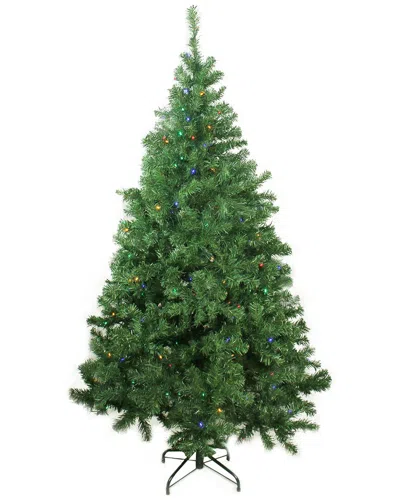 Northlight 6 Ft Pre-lit Led Medium Mixed Classic Pine Artificial Christmas  Tree - Multi Lights In Green