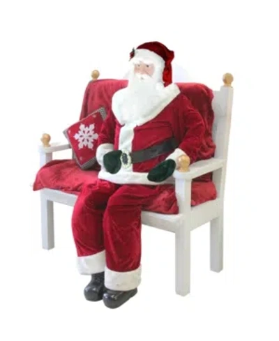 Northlight Huge 6 Foot Life-size Decorative Plush Standing Santa Claus In Red