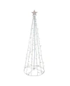 Northlight 6' Red And Green Lighted Twinkling Show Cone Christmas Tree Outdoor Decoration In Red