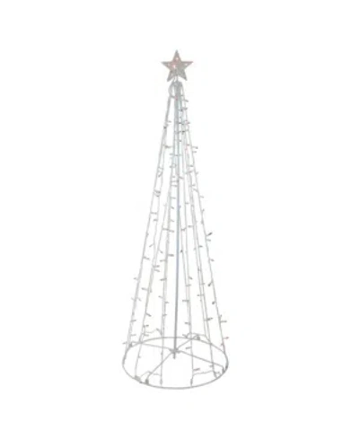 Northlight 6' Red And Green Lighted Twinkling Show Cone Christmas Tree Outdoor Decoration