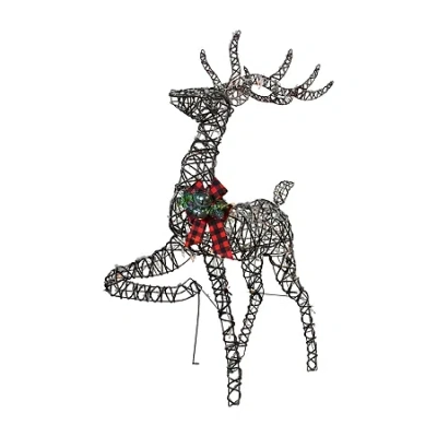 Northlight 60" Lighted Reindeer Stag Christmas Yard Art In Brown