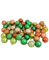 Northlight 3-finish Ball 60-pc. Christmas Ornament In Multi
