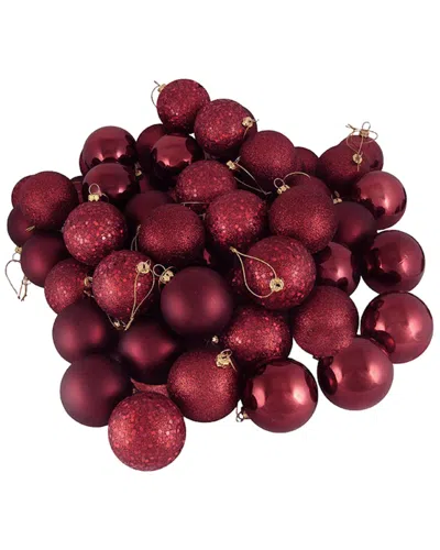 Northlight 60ct Shatterproof Christmas Ball Ornaments