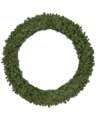 Northlight 60in Pre-lit Deluxe Dorchester Pine Artificial Christmas Wreath -  Clear Lights In Green