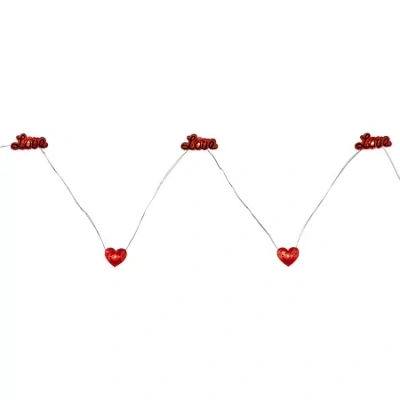 Northlight 6.25ft 20-count Red Valentine's Day Love And Heart Led Copper Wire String Lights