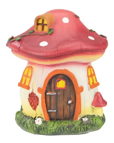 Northlight 6.25in Mushroom House Outdoor Garden Statue In Multi