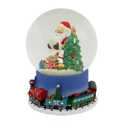 Northlight 6.5 In Christmas Train Santa Christmas Snow Globe In Multi