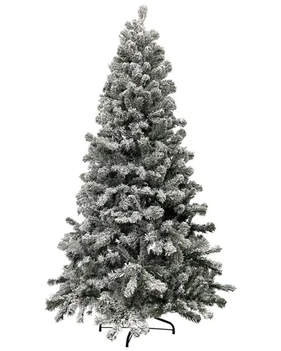 Northlight 6.5ft Heavily Flocked Madison Pine Artificial Christmas Tree In Gray