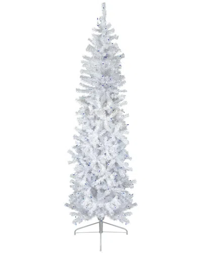 Northlight 6.5ft Pre-lit Woodbury White Pine Pencil Christmas Tree
