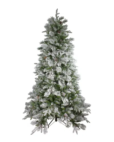 Northlight 6.5ft Real Touch Medium Flocked Rosemary Emerald Angel Pine  Artificial Christmas Tree In Green