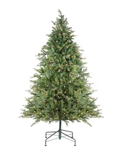 Northlight 6.5ft Real Touch Pre-lit Full Hunter Fir Artificial Christmas Tree  - Clear Lights In Green