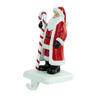 Northlight 6.5in Santa With Candy Cane Christmas Stocking Holder In Multi