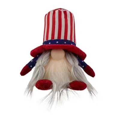 Northlight Lighted Americana Girl Patriotic Gnome In Multi