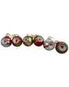 Northlight 6 Count And 2-finish Retro Reflector Christmas Ball Ornaments In Silver