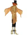 Northlight 6ft Animated Jack O'lantern Scarecrow Halloween Decoration In Orange