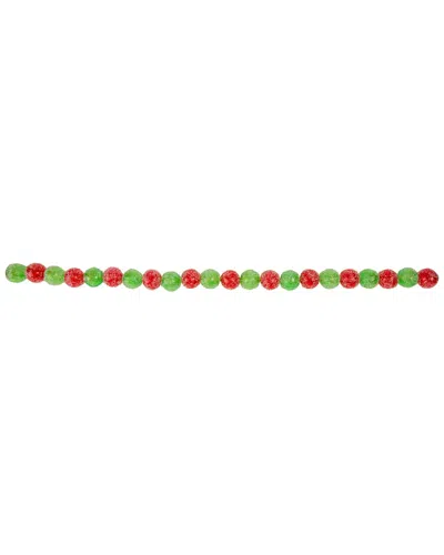 Northlight 6ft Glittered Candy Drop Christmas Garland