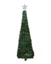 Northlight 6ft Green Color Changing Multiple Function Pop Up Artificial  Outdoor Christmas Tree In Green