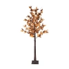 Northlight 6ft Led Maple Leaf Lighted Indoor Artificial Tree In Brown