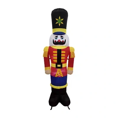Northlight 6ft Lighted Inflatable Nutcracker Soldier Christmas Inflatable In Multi