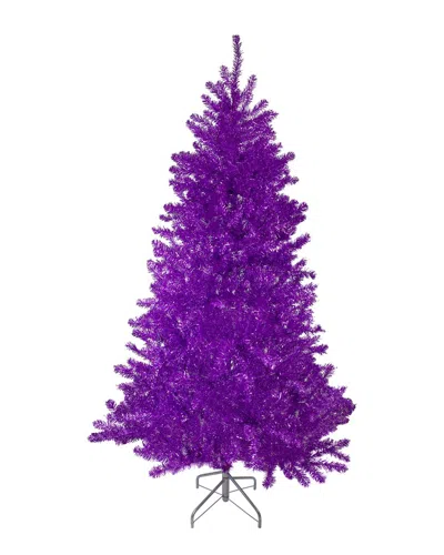 Northlight 6ft Metallic Purple Tinsel Artificial Christmas Tree