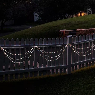 Northlight 6ft Mini Swag - Red White And Blue String Lights In Multi