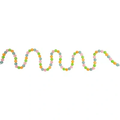 Northlight 6ft Pastel Faux Candy Frosted Christmas Indoor Garland In Multi