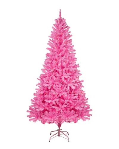 Northlight 6ft Pre-lit Medium Pine Artificial Christmas Tree - Clear Lights In Pink
