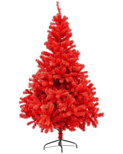 Northlight 6ft Scarlett Red Pine Artificial Christmas Tree Unlit