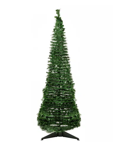Northlight 6ft Tinsel Pop-up Artificial Christmas Tree In Green