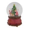 Northlight 6in Mr. & Mrs. Claus Decorating Christmas Tree Musical Water Santa Christmas Snow Globe In Multi