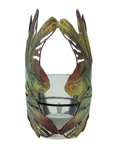 Northlight 6in Oak Leaf Thanksgiving Votive Candle Holder In Green