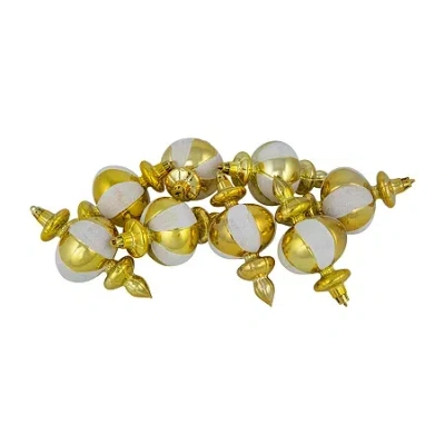 Northlight 6in Shiny Finial 8-pc Christmas Ornament In Multi