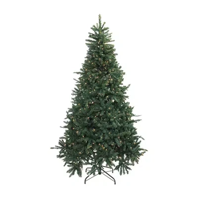 Northlight 7 1/2 Foot Pre-lit Pine Christmas Tree In Green