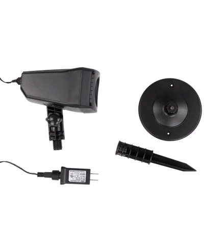 Northlight 7" Spiderweb With Falling Spiders Halloween Outdoor Light Projector In Black