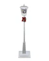 Northlight 70.75in White Lighted Musical Snowman Vertical Snowing Christmas Street Lamp