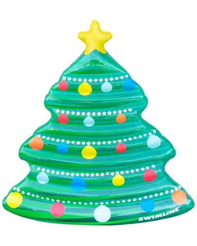 Northlight 70in Christmas Tree Inflatable Pool Mattress Raft In Multi