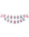 Northlight 70in Pastel Checkered & Striped Happy Easter Banner In Green