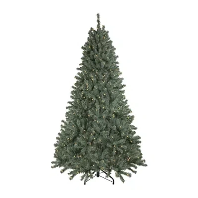 Northlight 7.5' Pre-lit Colorado Blue Spruce Artificial Christmas Tree Clear Lights In Green