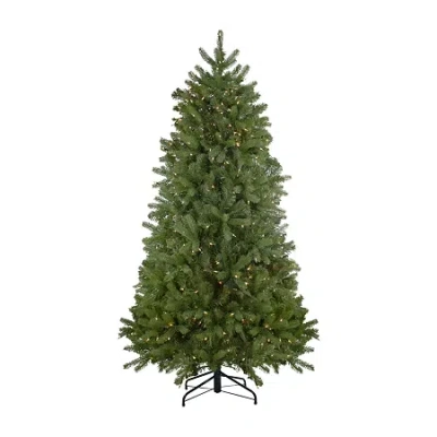 Northlight 7.5' Pre-lit Palisades Fir Artificial Christmas Tree - Clear Lights In Green