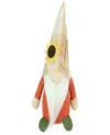 Northlight 7.5" Standing Sunflower Autumn Harvest Tabletop Gnome Figurine In Orange