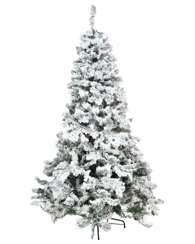 Northlight 7.5ft Green Heavily Flocked Pine Medium Artificial Christmas Tree