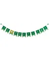 Northlight 7.5ft Plaid St. Patrick's Swallowtail Flag Wall Banner In Green