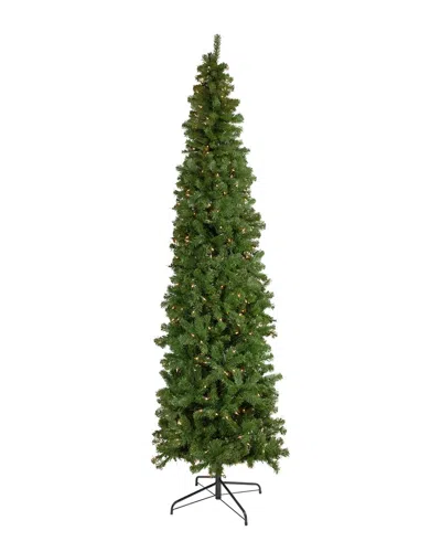 Northlight 7.5ft Pre-lit Hazelton Spruce Pencil Artificial Christmas Tree -  Clear Lights In Green