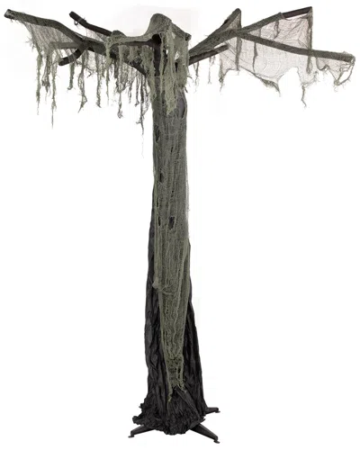 Northlight 7.5ft Spooky Standing Ghost Tree Halloween Decoration In Black