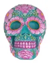 Northlight 7.75in Day Of The Dead Skull Coin Decoration In Blue