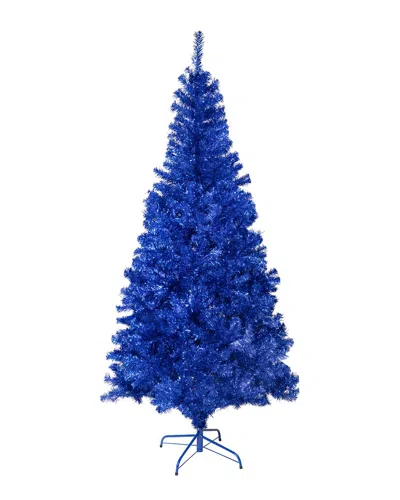 Northlight 7ft Artificial Tinsel Christmas Tree In Blue