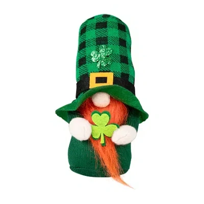 Northlight 7ft Plaid Gnome With Shamrocks St. Patricks Day Gnome In Green