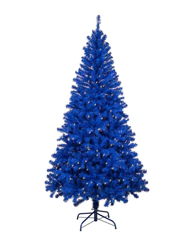 Northlight 7ft Pre-lit Medium Artificial Pine Christmas Tree - Clear Lights In Blue